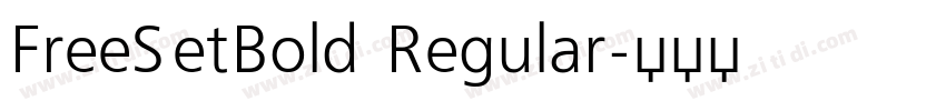 FreeSetBold Regular字体转换